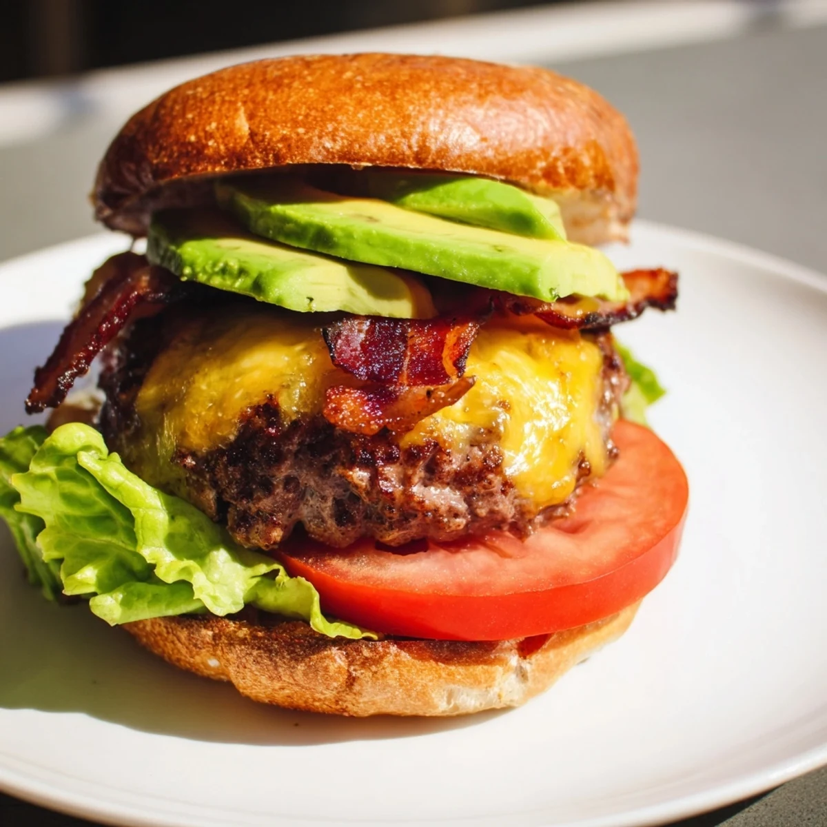 Beef Burger with Avocado