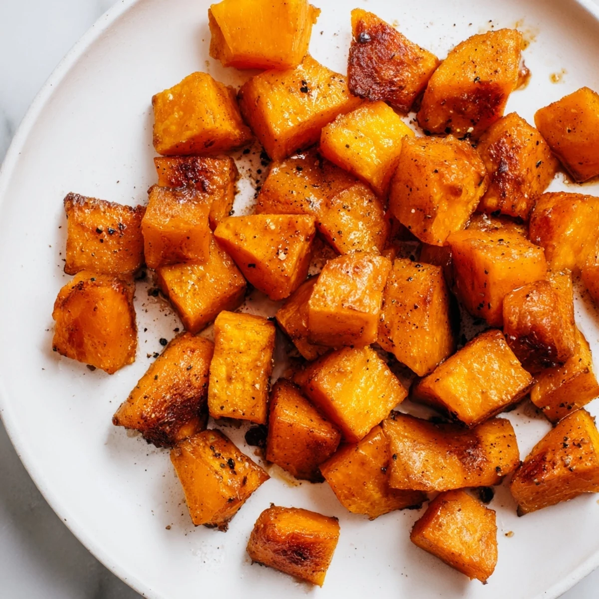 Roasted sweet potatoes with cinnamon release a sweet, caramelized aroma on a parchment-lined baking sheet.  