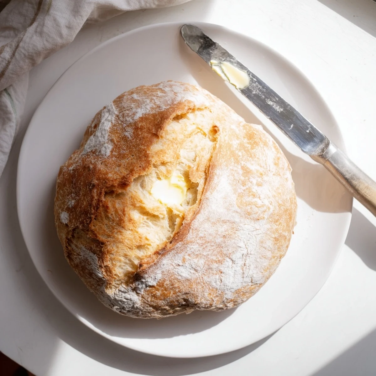 Golden brown stovetop bread loaf cooling on wire rack after pan-frying