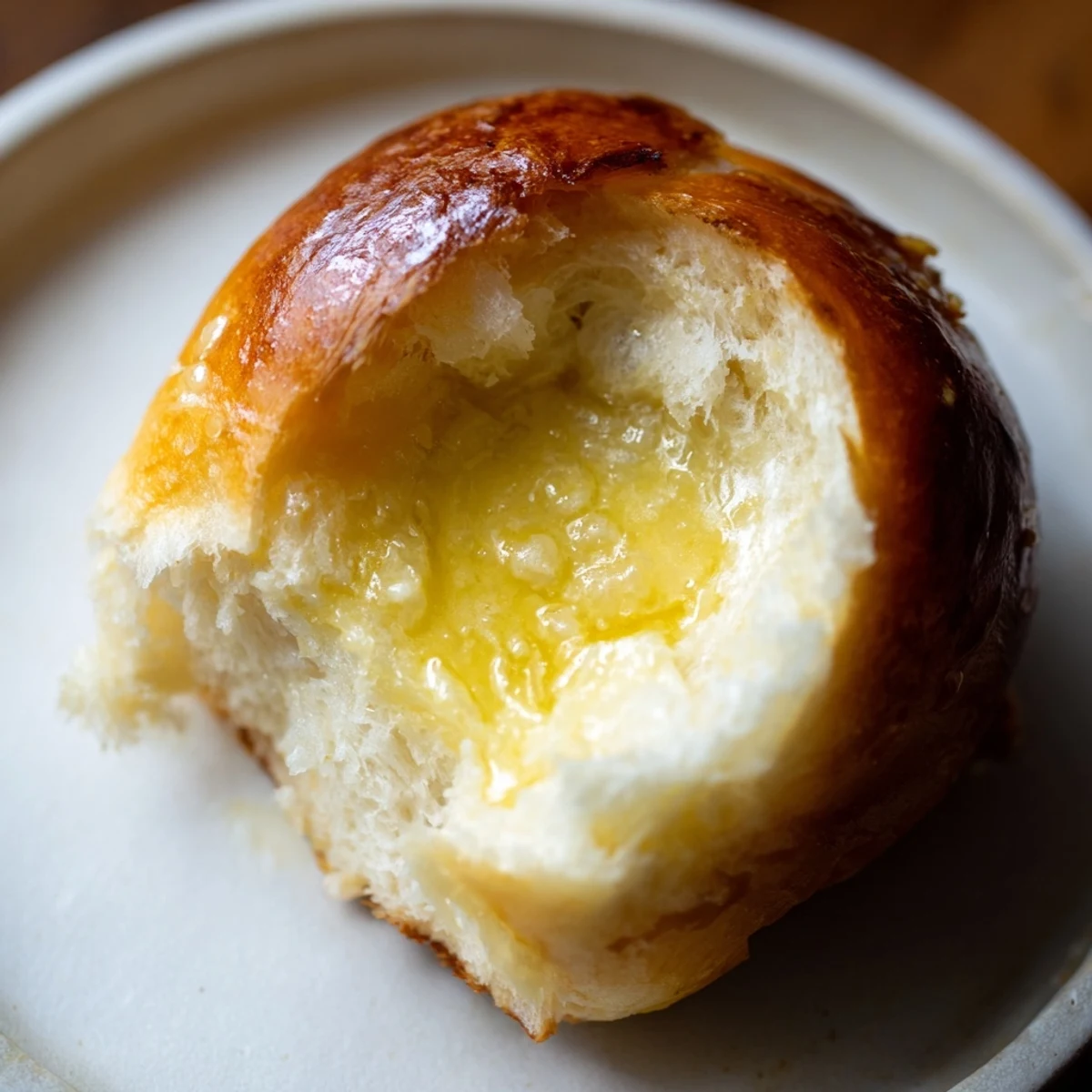 Freshly baked Buttery Bliss Brioche Rolls with soft, pillowy interiors perfect for slathering with jam or honey