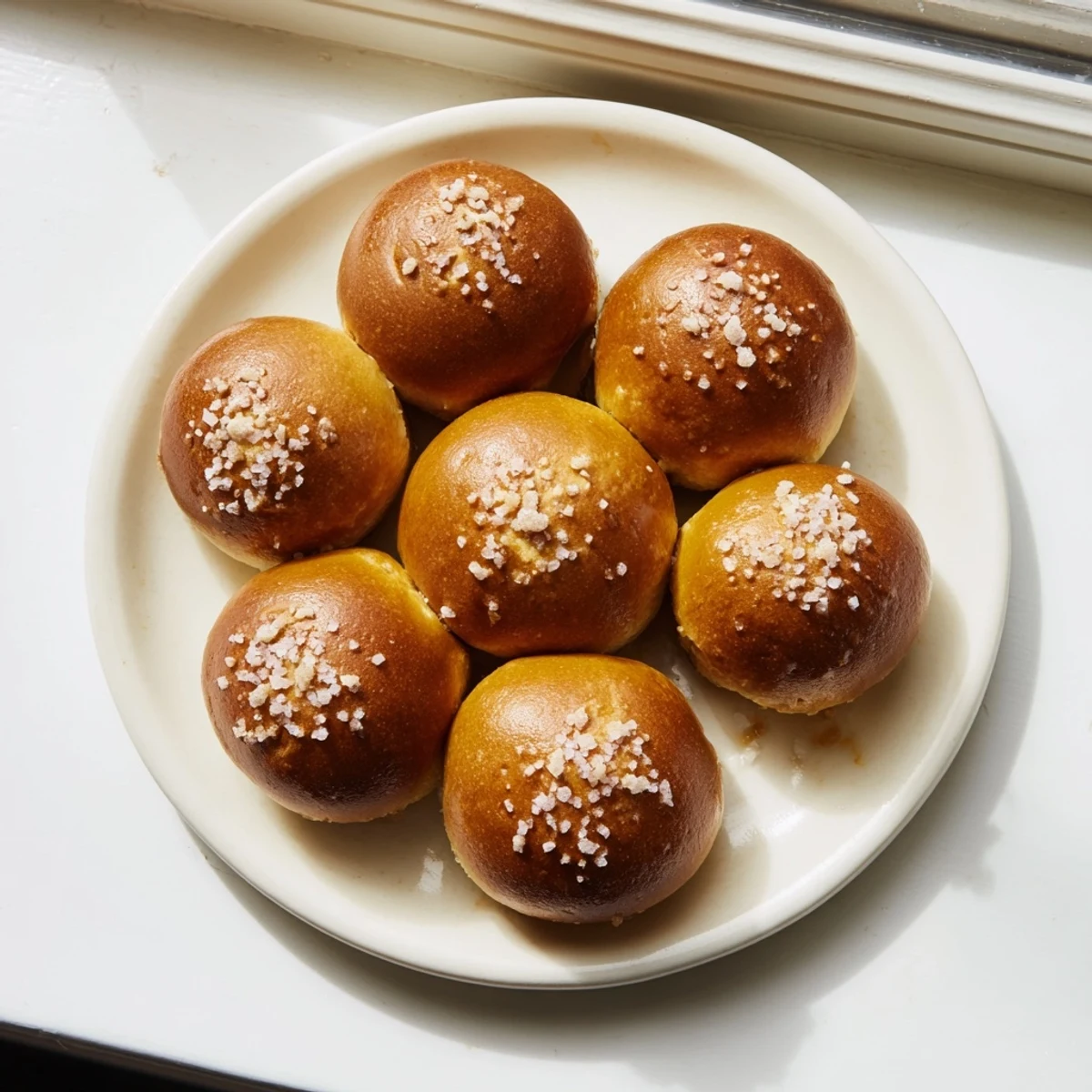 Golden brown cheeseburger pretzel bombs with melty cheddar and juicy beef filling