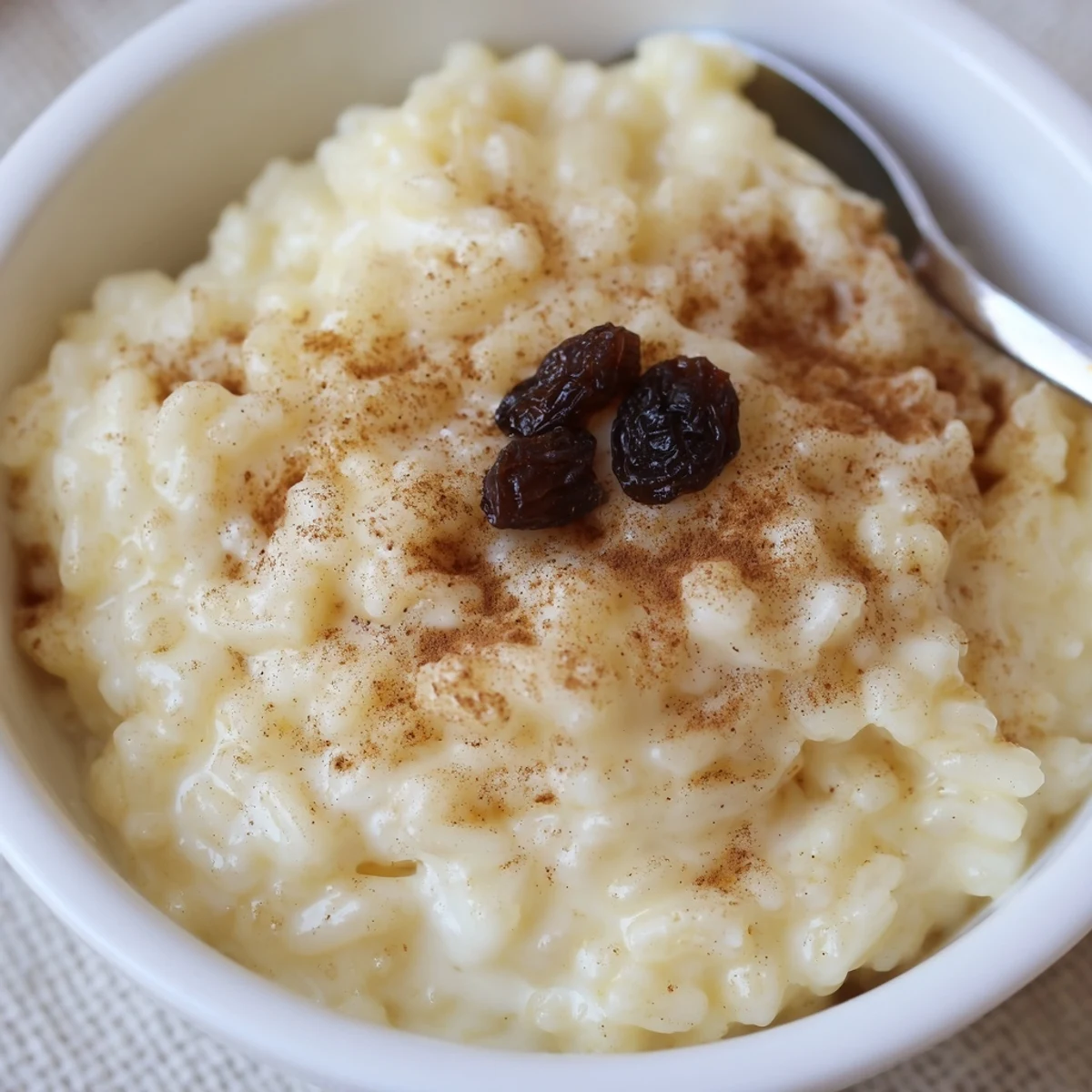 Warm golden top of Delicious Condensed Milk Baked Rice Pudding Recipe To Try, steaming