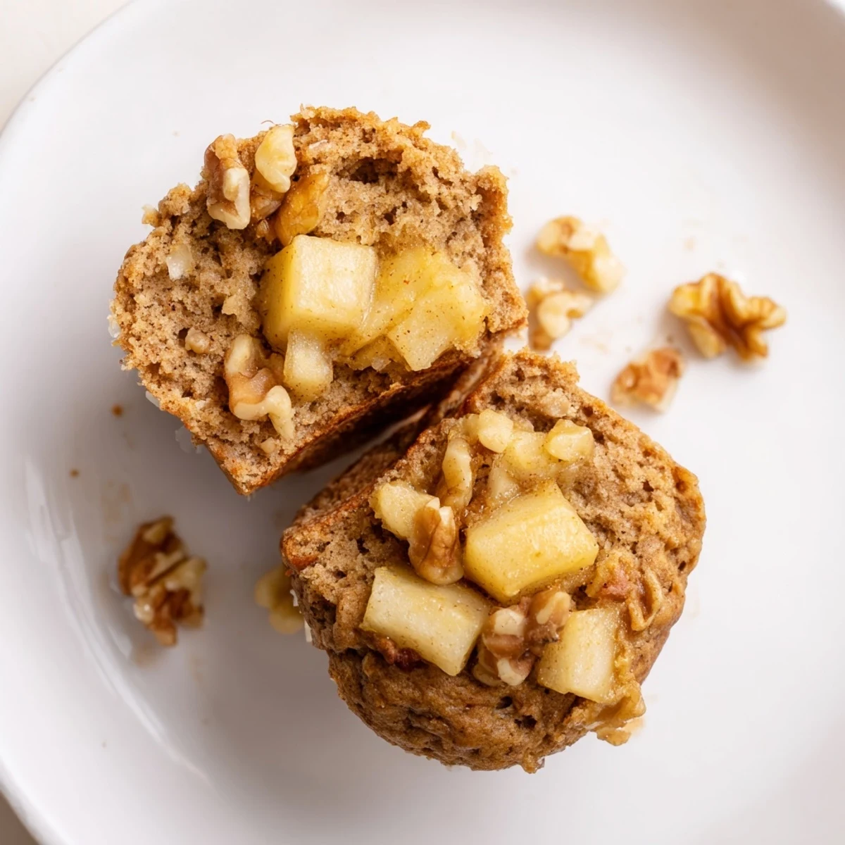 Perfect for breakfast Healthy Apple Cinnamon Greek Yogurt Muffins, moist and fragrant