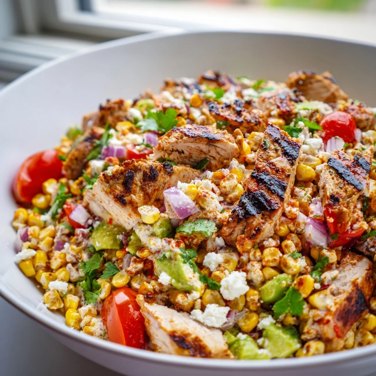 High Protein Chicken Street Corn
