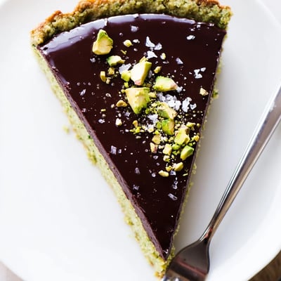 Dark Chocolate Pistachio Tart