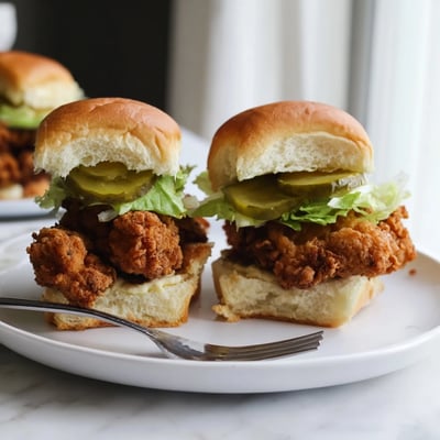 Pickle Brined Chicken Sliders
